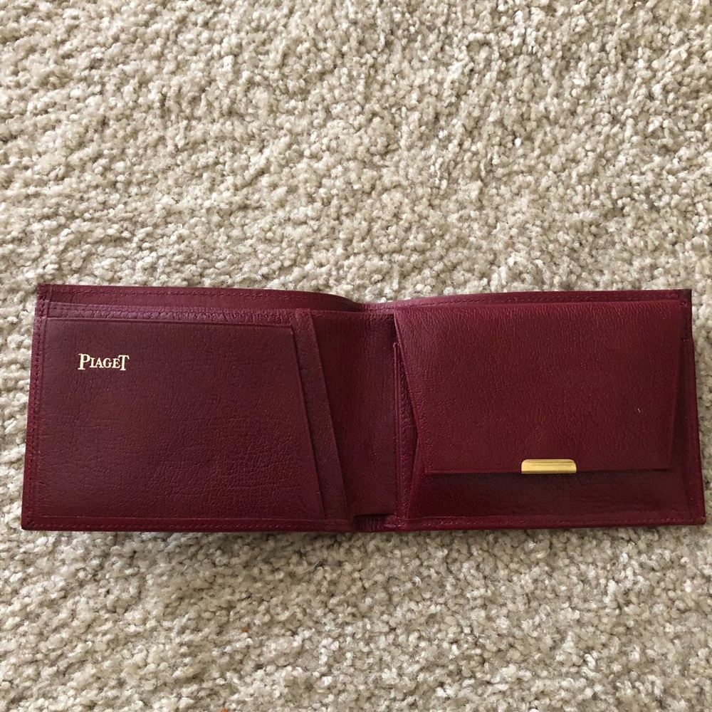 PIAGET red leather wallet